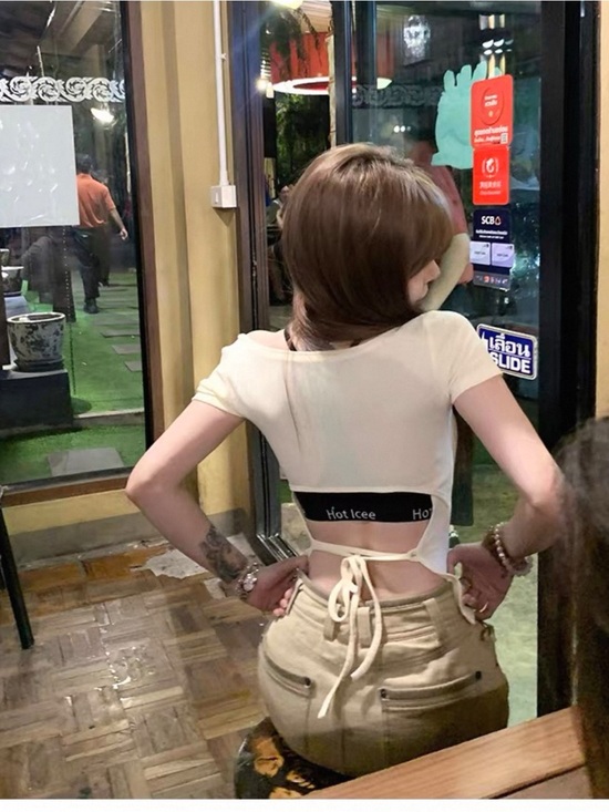 Tops - Back-Tie Crop Top